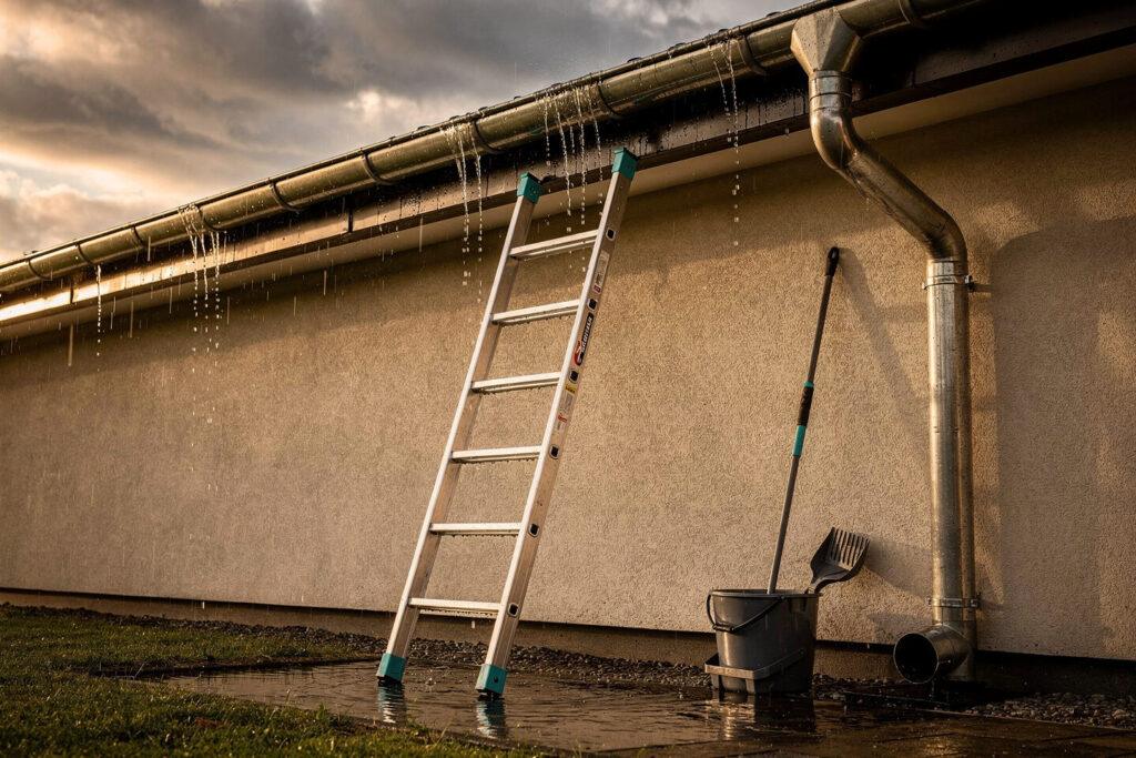 Schutz bei akuten Wetterereignissen durch Fassaden- und Dachrinnenreinigung – 2BRUEDER e.K.
